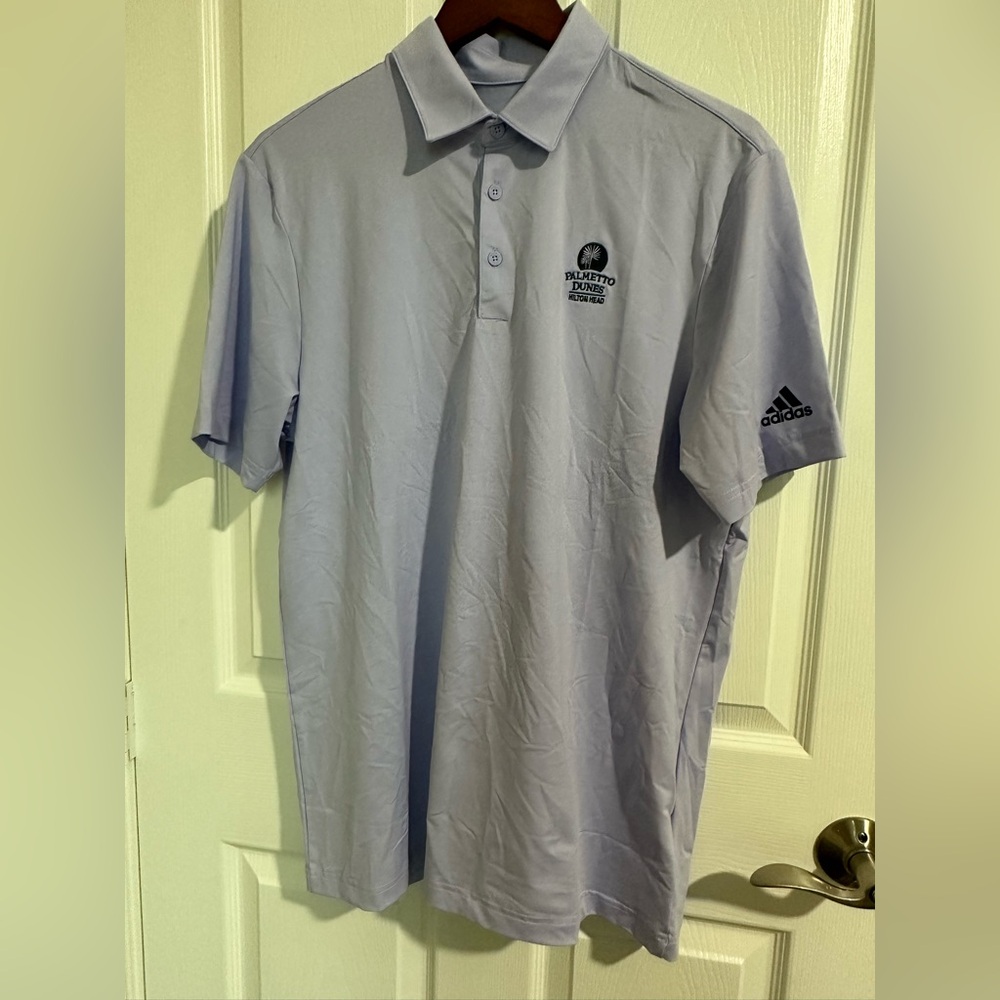 Adidas Lavender Polo Shirt.
